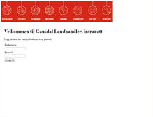 Tablet Screenshot of intranett.gaus.no